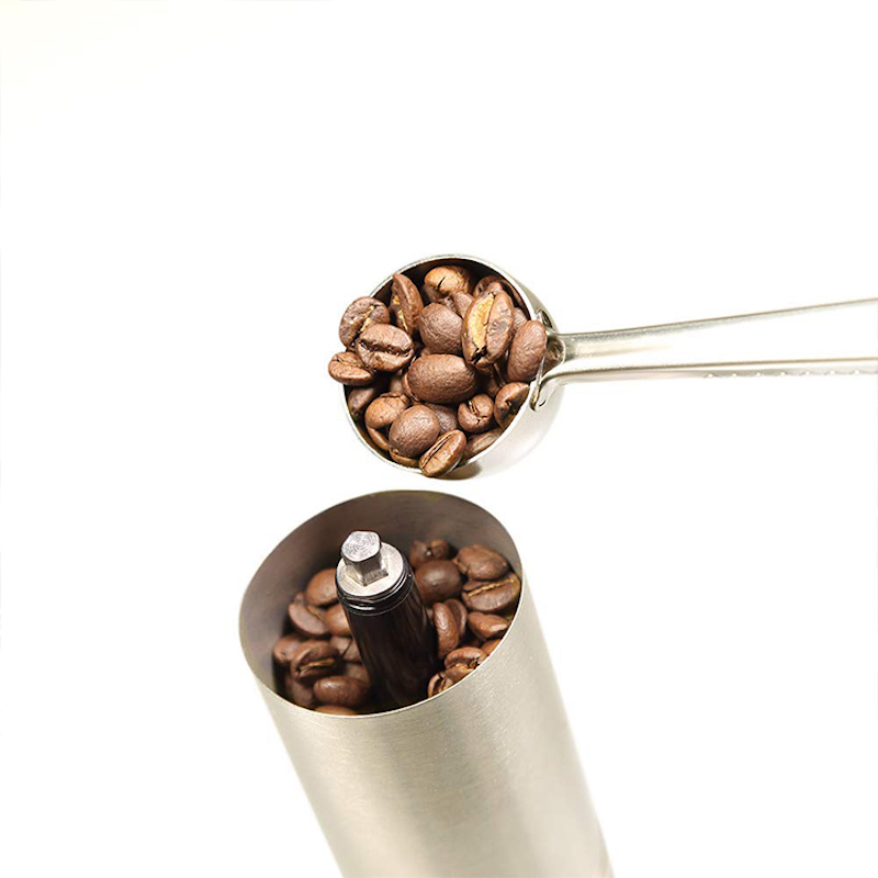 Ręczna Ręczna szlifierka do kawy ze stali nierdzewnej, bezprzewodowa, stożkowa, ręczna, kafeowa, szlifierka do pomiaru Spoona pędzla
