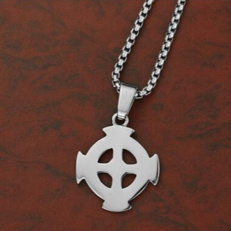 Personalizowana biżuteria Koreański mody mężczyźni\s Stainless Steel Cross Pendant tag Retro Pattern Cross Pendant