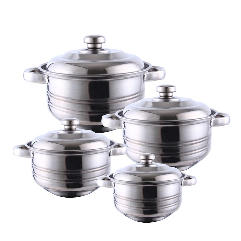 zestaw casserole, komplet 3pcs, komplet z 5-ciu sztuk ze stali nierdzewnej