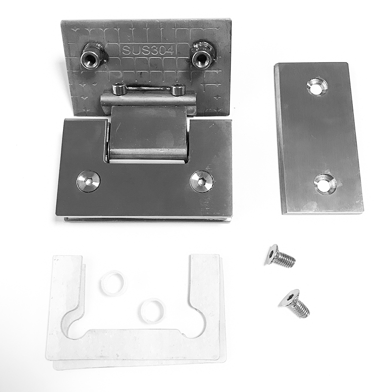 Zacisk łazienkowy Zacisk szklany do łazienki Zawias łazienkowy ze stali nierdzewnej Podwójnie otwarty zacisk do łazienki2