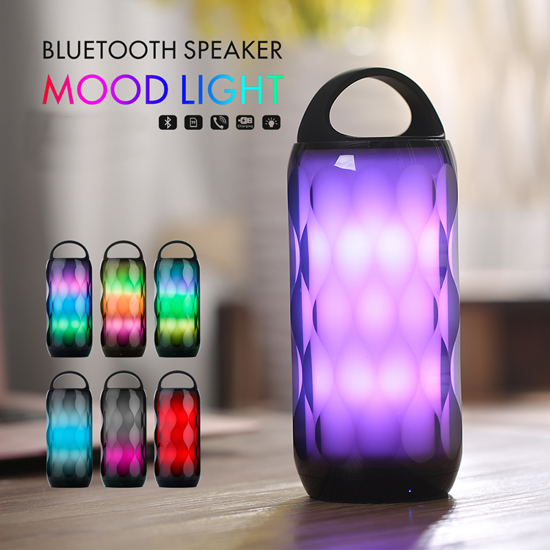 Głośnik bezprzewodowy Nastrój Lekkie głośniki bluetooth Małe głośniki z gniazdem karty TF Mini głośnik