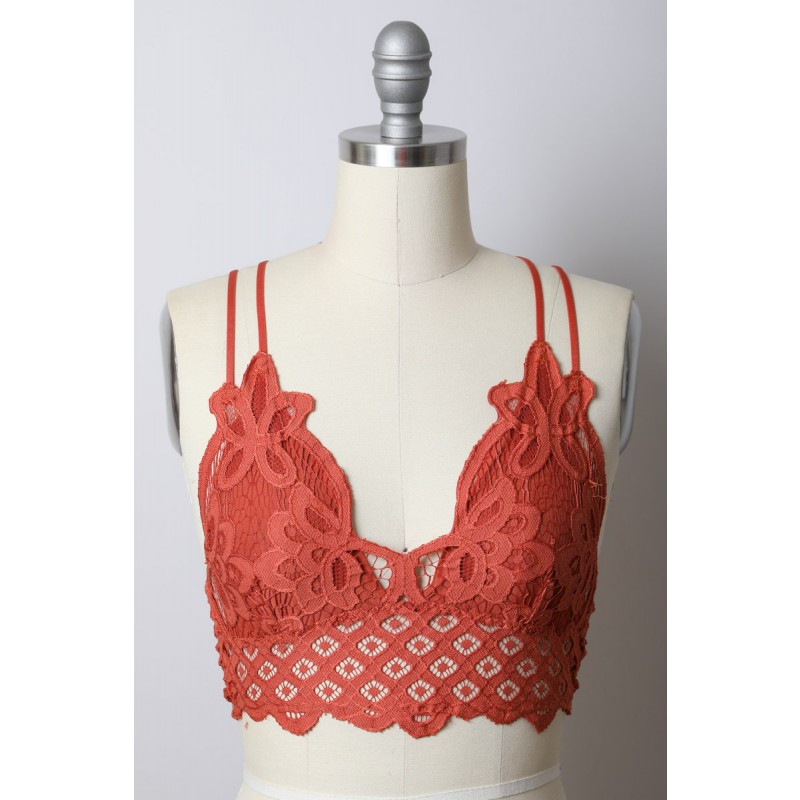 GA-5448 Grace Girl Szydełka Koronkowa Longline Bralette Najpopularniejsze w 2020 roku