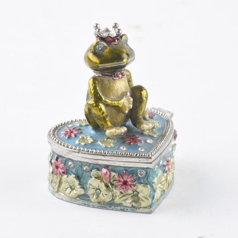 Źródłowa fabryka European Frog Prince metalowe pudełko jubilerskie nowoczesne pudełko jubilerskie