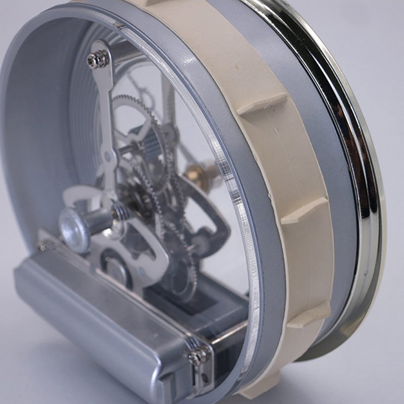 Wkładka ze srebrnym szkieletem zegara stołowego 97 MM