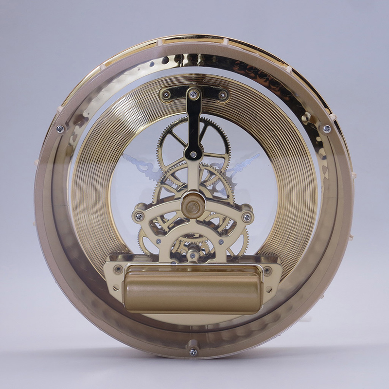 średnica 148 mm złota wstawka zegara szkieletu