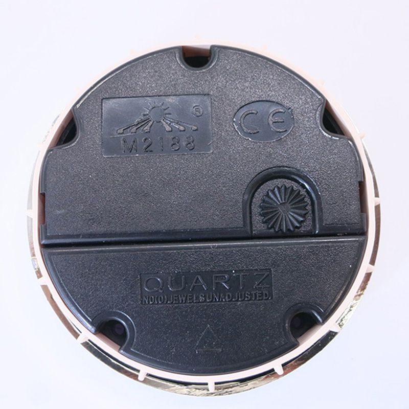 średnica 65mm okrągła ściana srebrna wkładka zegarowa