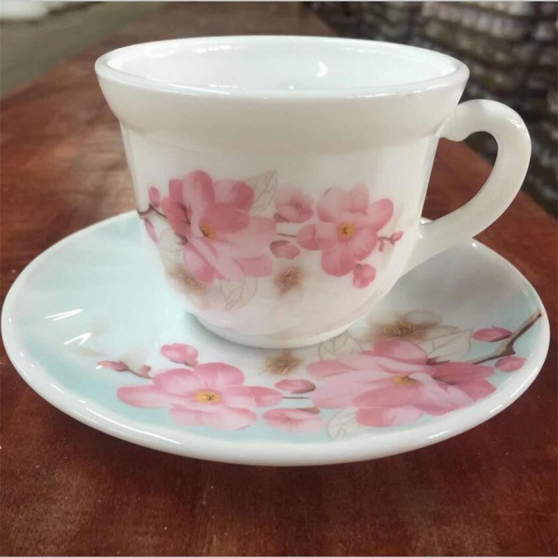 Opal szklany zestaw do kolacji - Round Coffee Set