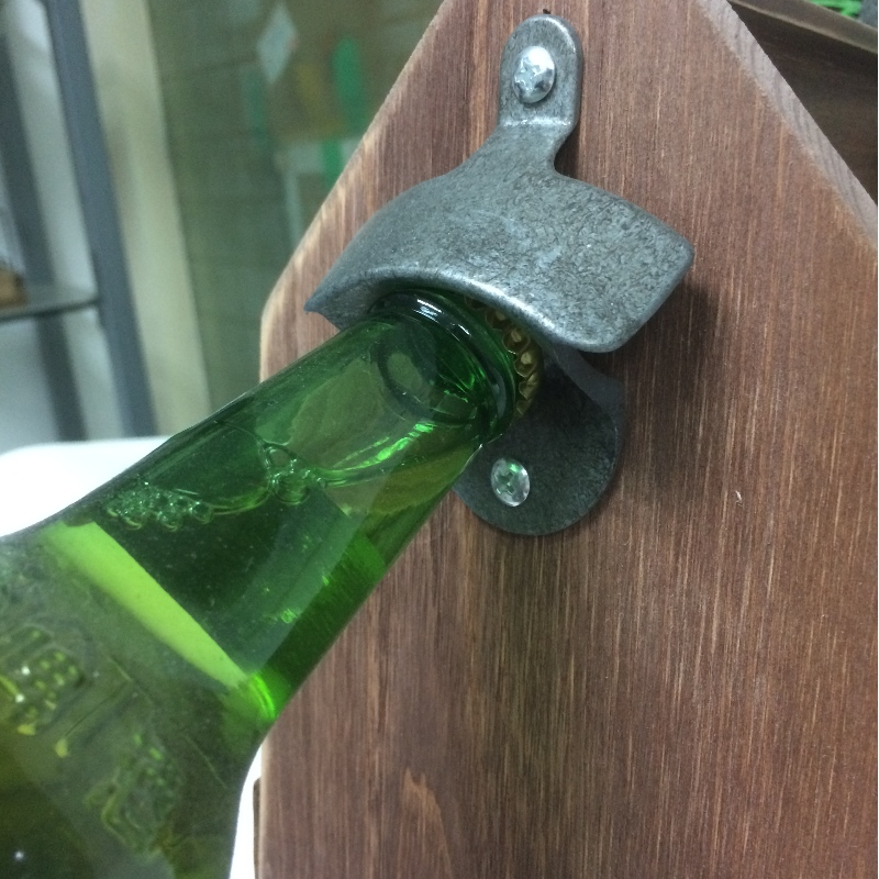 Caddy 6-pack drewniane butelki piwa z otwieraczem