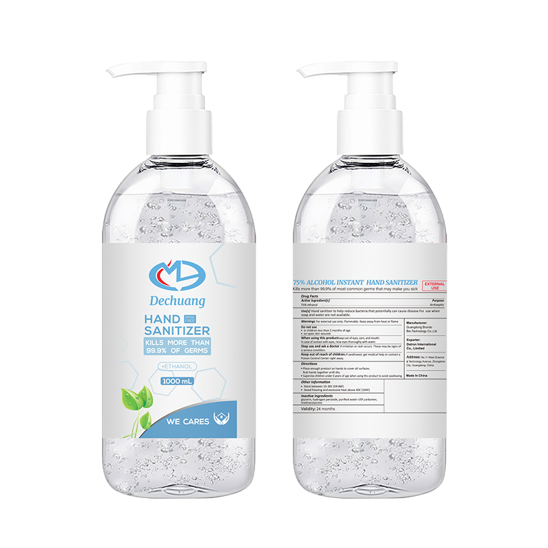 1000ml 75% Alkohol Instant Hand Sanitizer żel