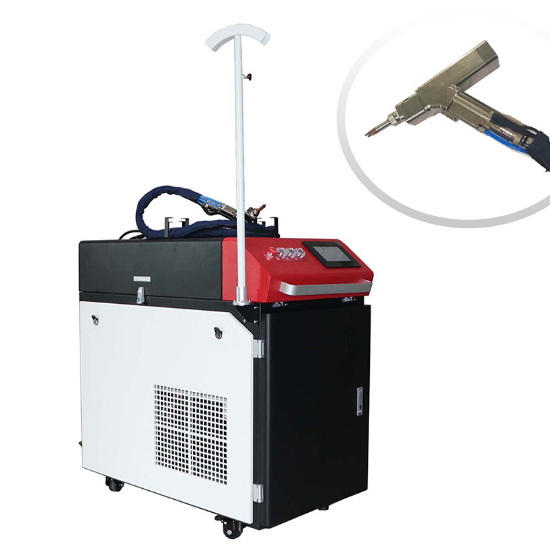 Głowica wahliwa 1000W Ręczny laser światłowodowy z głowicą wahliwą do metali nierdzewnych, aluminium, miedzi i żelaza