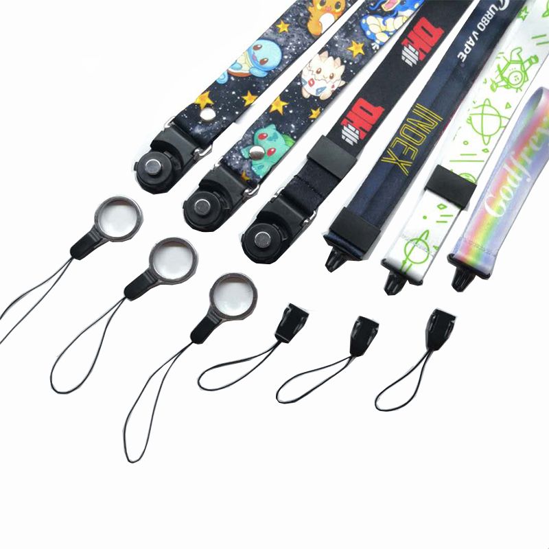 Fabryczna sprzedaż bezpośrednia dwóch w jednym odłączonym Lanyard Mobile Phone Lanyard jedwabna zasłona Lanyard lancyard hot transfer Lanyard profesjonalne dostosowanie