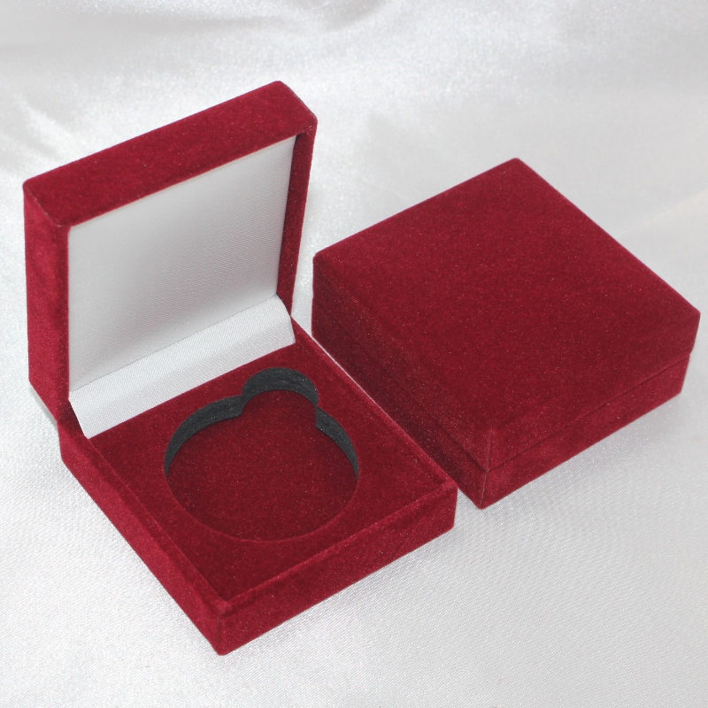 Punkt V-04 kwadratowy PU skórzany pojemnik na monety, spinkę do mankietu, spinkę do krawata, itp. mm.63*68*28, wagi około 50g