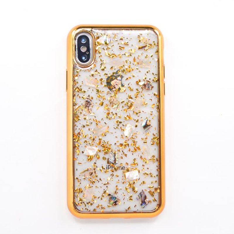 Jabłko do sprzedaży bezpośredniej iPhone poszycie złotej folii, kolorowa przezroczysta skorupa wróżki na zamówienie