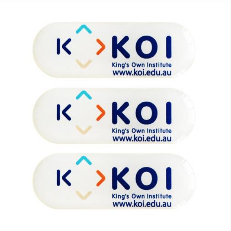 Dostarcz plastikową kroplę kleju z kropli PCV, przezroczystą naklejkę, akrylowy klej kreatywny niestandardowe logo