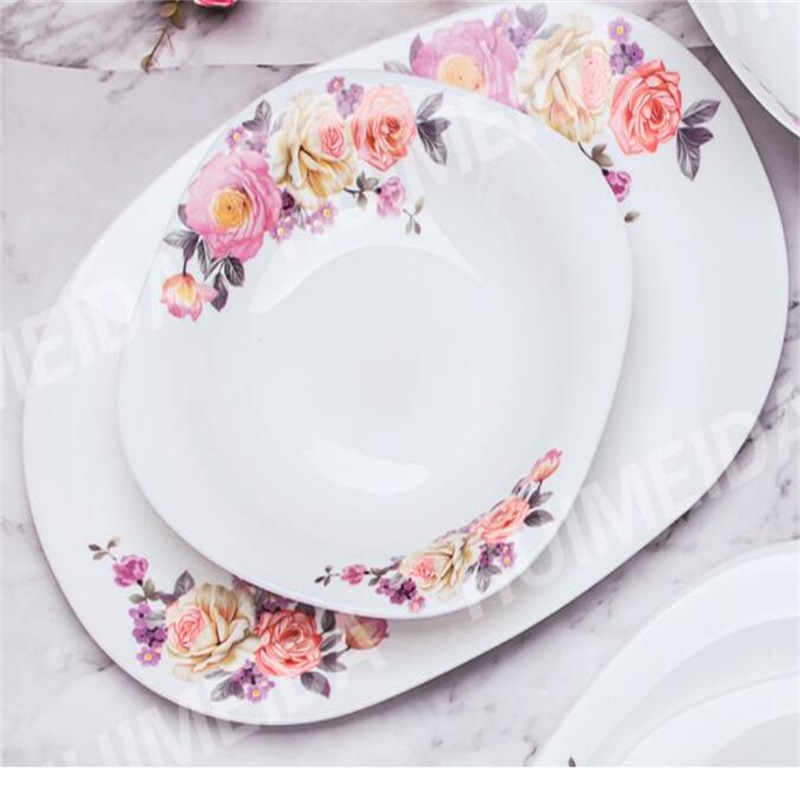 Opal szklany zestaw obiadowy - FP &Odporny na ciepło Opal Glassware