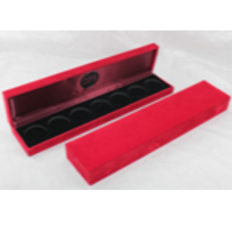 Element V-11 prostokąt Sztuczne pudełko ze skóry ekologicznej na monetę 210 * 35 mm, znaczek i naszyjnik itp. Mm. 240 * 52 * 30, waga około 130g