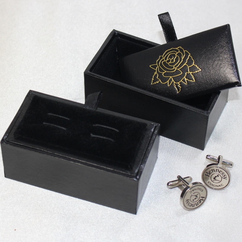 Element V-20 prostokątne PU skórzane pudełko dla spinek do spinek 60mm, itp. mm.85*45*36, wagi około 55g