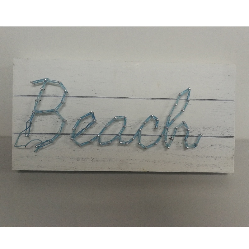 Letters Wood Box Handmade Nail String Wall Art Kit Wood Podpis 30compet35120;15CM