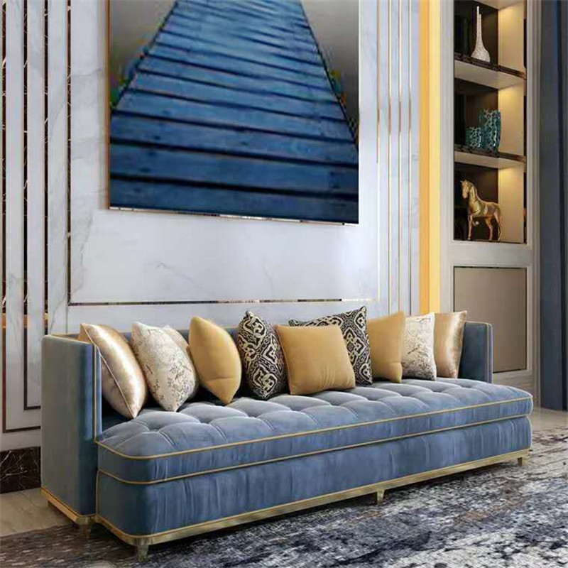 Sofa, sofa do salonu, sofa metalowa, sofa z tkaniny
