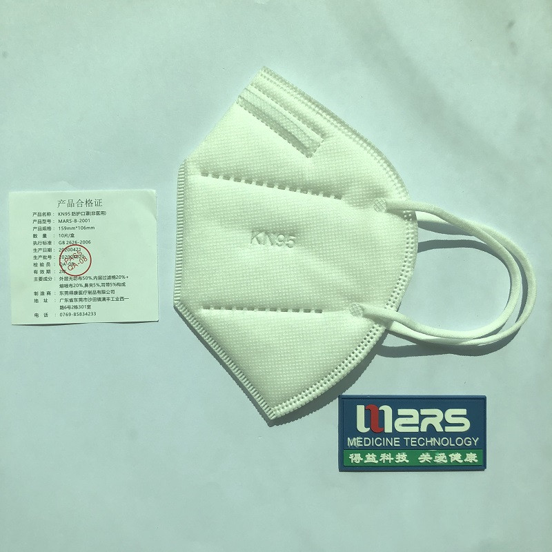2020 Włóknina KN95 Ochronna niemedyczna składana pół 5-warstwowa maska ​​na twarz do samodzielnego użytku