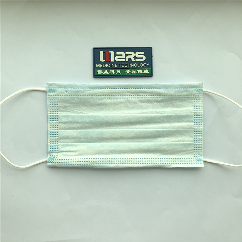 Hurtowa fabryczna 3ply włókninowa jednorazowa medyczna maska ​​na twarz z pętlą na uszy