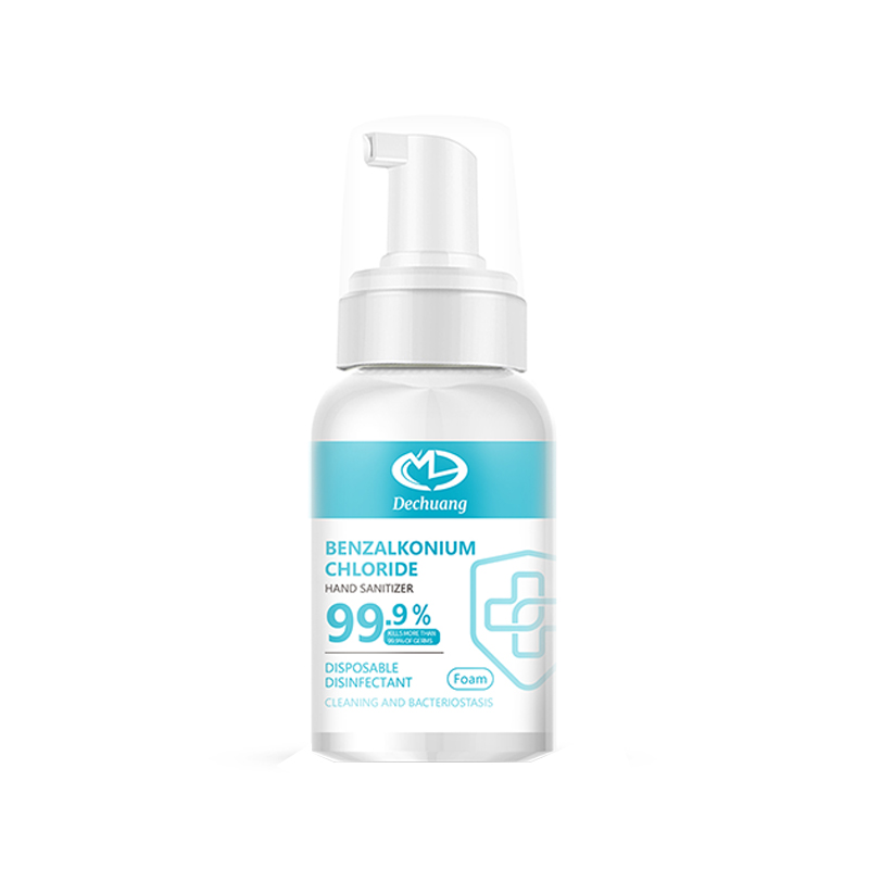 Stosowanie chlorku benzalkoniu Niewymywanie Pianing Sanitizer w celu ochrony zdrowia rąk