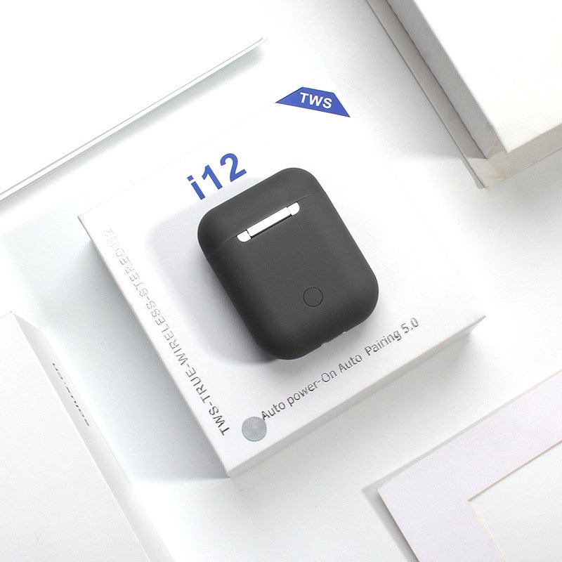 Bezprzewodowe słuchawki douszne bluetooth 5.0 sterowanie dotykowe bezprzewodowe ładowanie słuchawki douszne z niebieskim ząbkiem