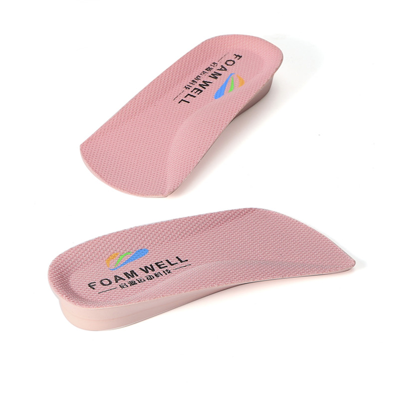 Pół-amortyzacja PU GEL Arch Support Heel Cushion Pad Windy Szeroka wysokość Zwiększ wkładkę