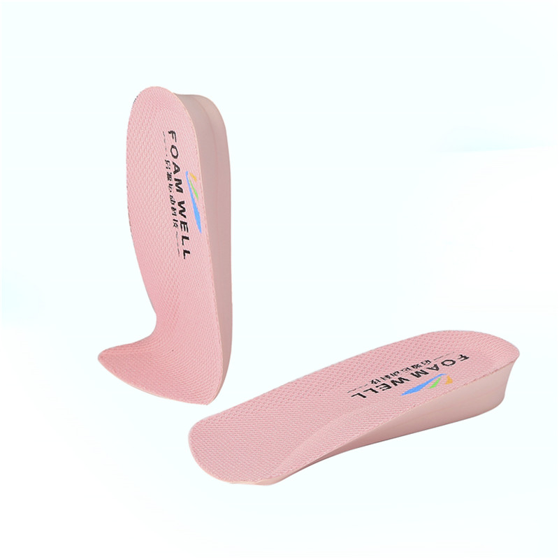 Pół-amortyzacja PU GEL Arch Support Heel Cushion Pad Windy Szeroka wysokość Zwiększ wkładkę