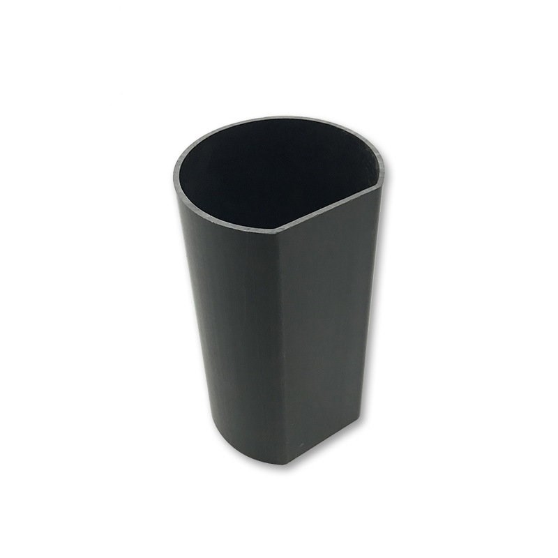 Własna produkcja twardego PVC z tworzywa sztucznego typu D profil rurowy czarny PVC Curved Tube