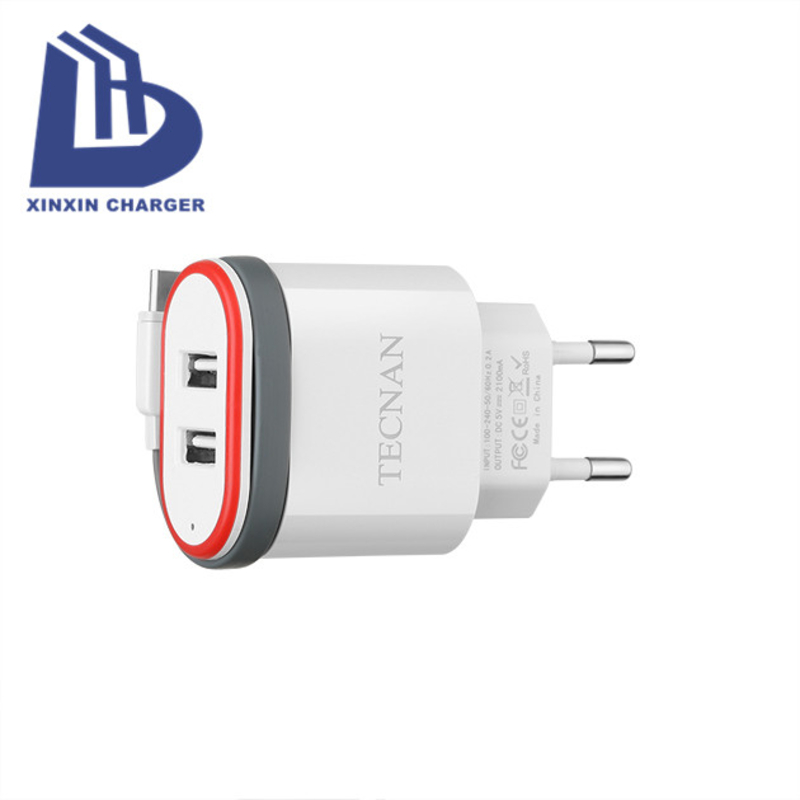 Logo OEM Najnowsze akcesoria mobilne Superszybka wtyczka EU 5V Ładowarka USB do telefonu z systemem Android Ładowarka ścienna USB