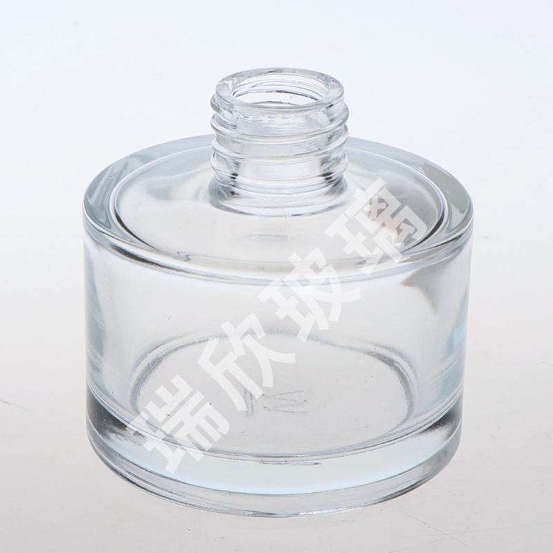 Okrągły szklany dyfuzor do butelek o pojemności 100 ml z rolką