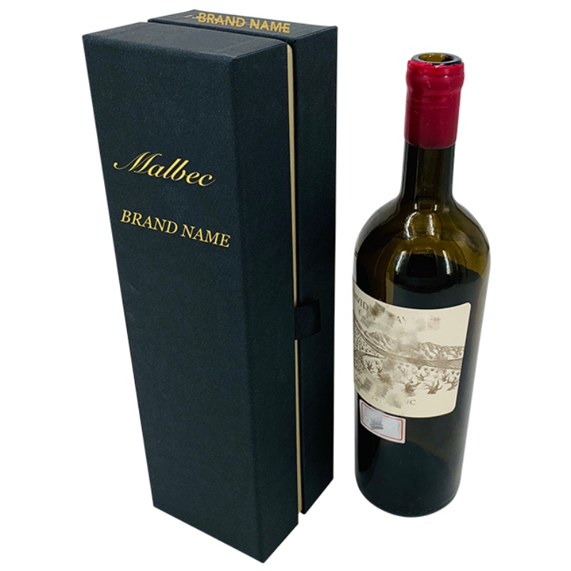 Luksusowe niestandardowe opakowanie na wino z czarną pianką EVA w środku