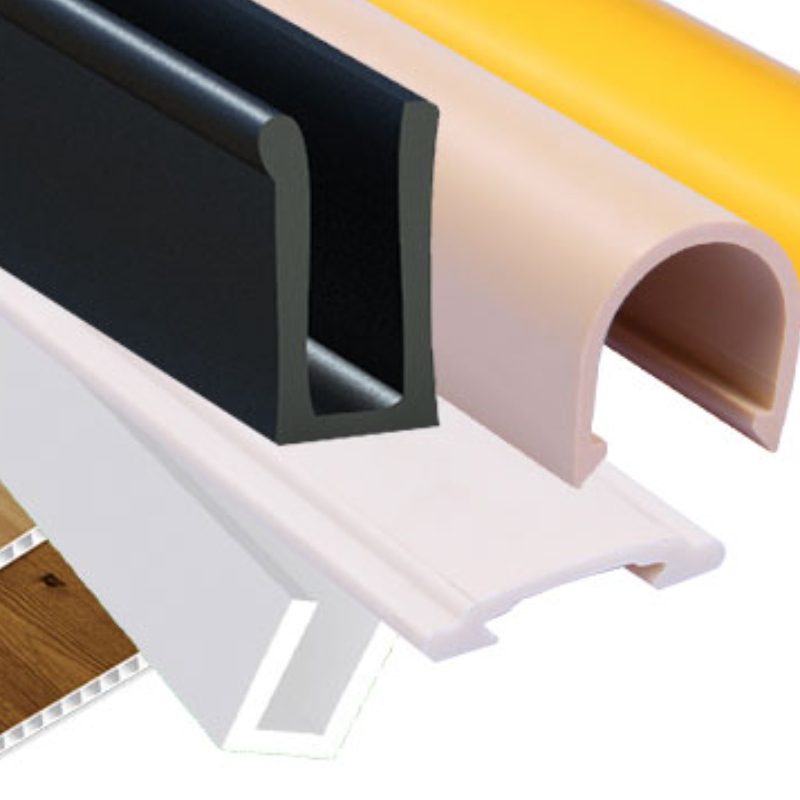 Niestandardowe, nietypowe wytłaczane profile z tworzywa sztucznego do szerokiej gamy materiałów do dekoracji wnętrz biurowych w budynkach