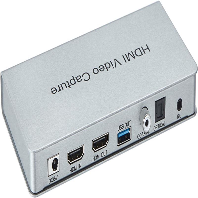 Przechwytywanie wideo przez USB 3.0 HDMI z pętlą HDMI, koncentrycznym, optycznym dźwiękiem