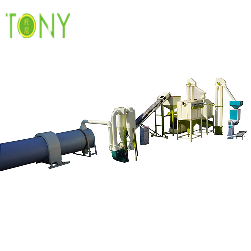 TONY wysokiej jakości i profesjonalna technologia instalacji na pellet z biomasy 7-8 ton / godz