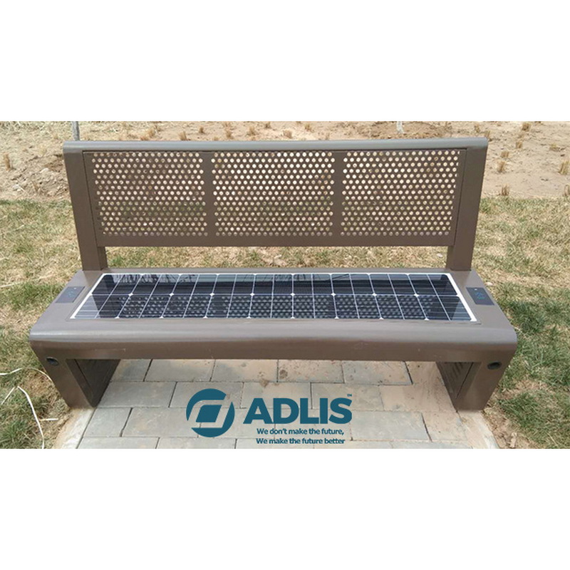 Stainless Steel Perfect Design Phone Charging Solar Smart Bench