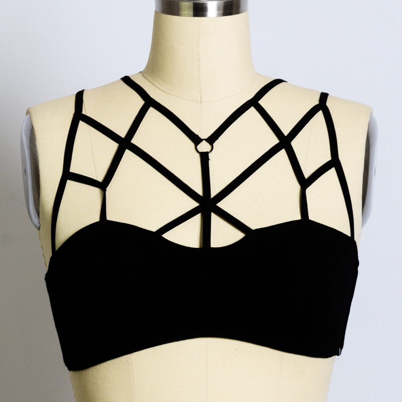 GA-016 Grace Girl Cage Front Seamless Bralette XS NS M/l 2 Rozmiar