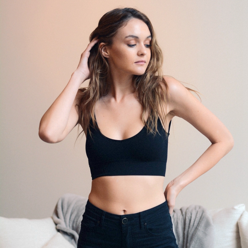 GA-5349 Grace Girl Low Back Seamless Bralette Hurtownie