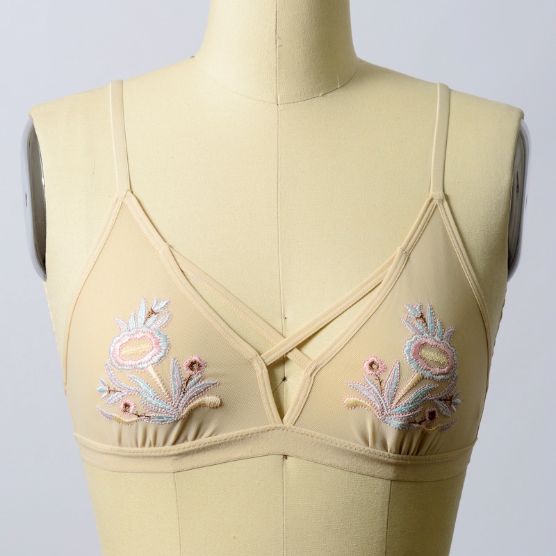 GA-5352 Grace Girl Floral Haft Bralette Bralette