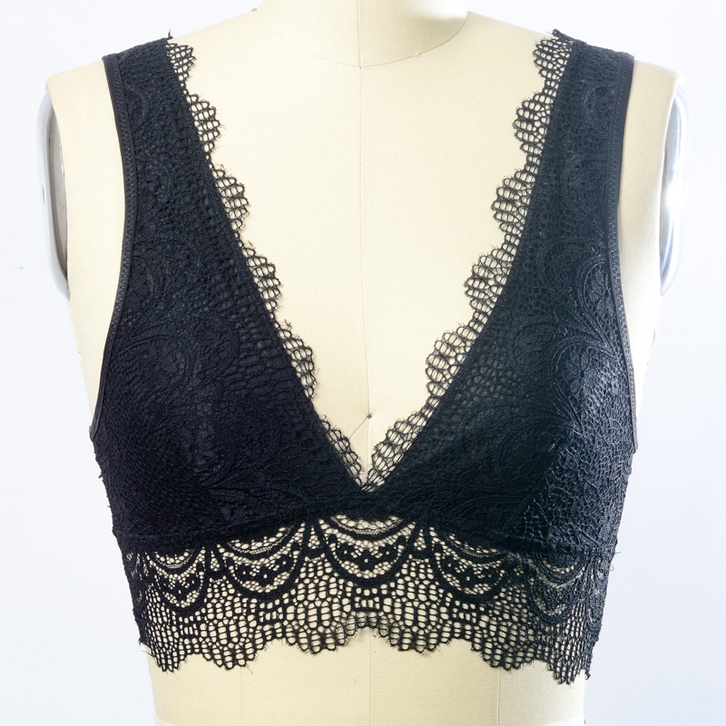 GA-5363 Grace Girl Plunge Alencon Lace Bralette Hurtownie