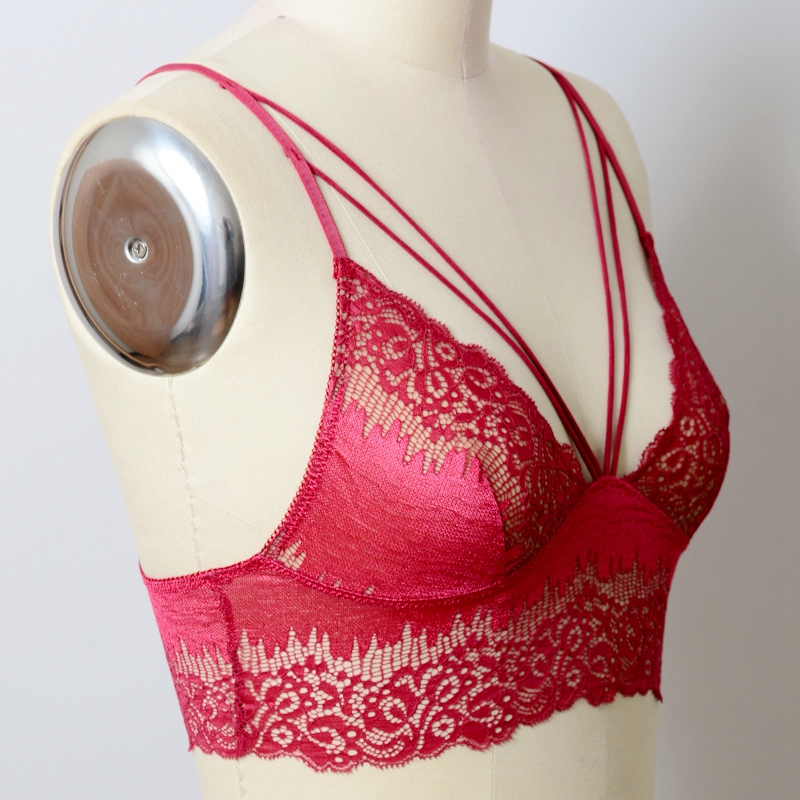 GA-5472 Grace Girl Cut Out Strappy Lace Bralette Hurt