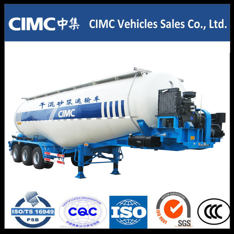 3 Powłoka tłoku cementu Axle Tank Semi Trailer