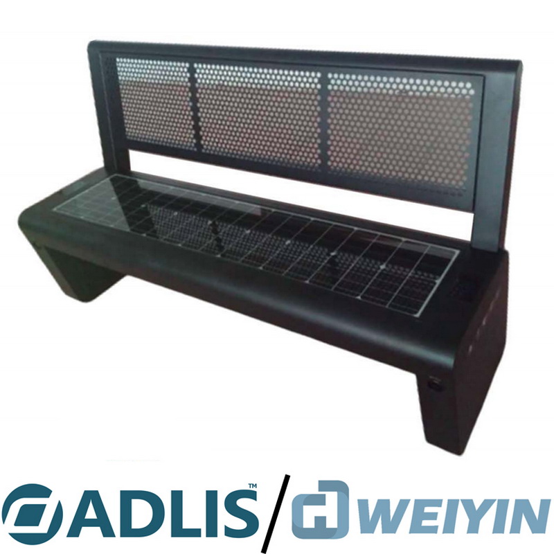 Wysokiej jakości materiał Łatwa instalacja Bezpłatna konserwacja Inteligentne ławki z panelem słonecznym