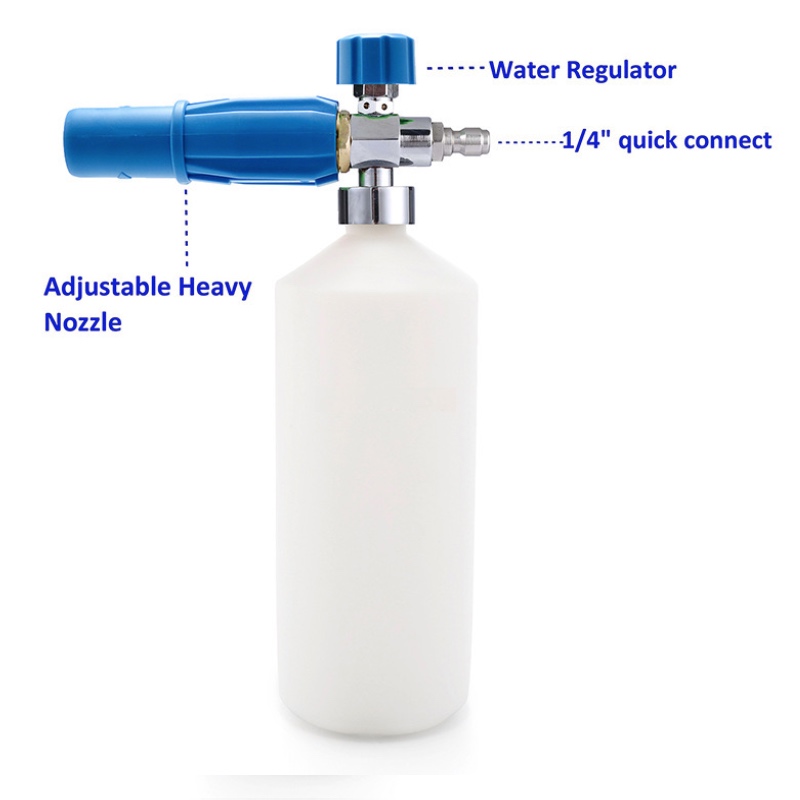 Foam Cannon Snow Foam Lance Myjka ciśnieniowa Myjnia samochodowa Szybkozłączka Regulowana złączka 1\/4 \