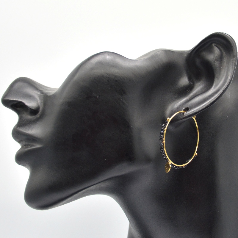 Okrągłe kolczyki, koraliki do noszenia, styl etniczny, retro, styl bohemy, kolczyki koła, styl damski, gwiazda czeskiego stylu, wisiorek, fabryka przetwarzania biżuterii Chiny Ruifanbao