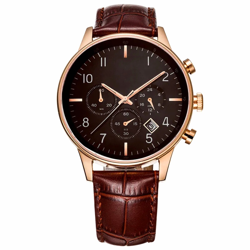 Mechaniczny zegarek w prostym stylu