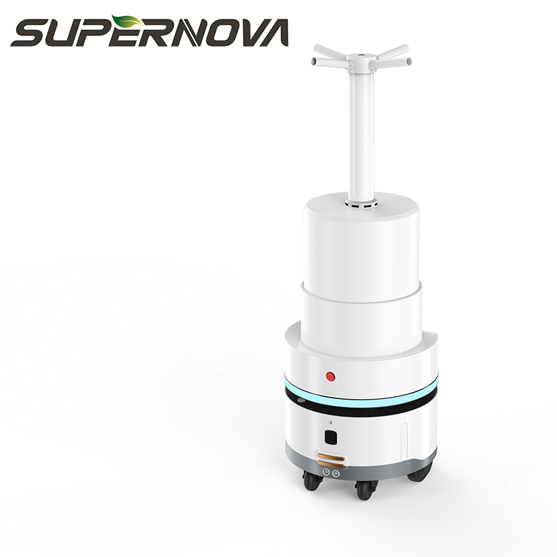 Wysokowydajne automatyczne ładowanie antywirusowe Przemysłowy robot do dezynfekcji natryskowej Robot rozpylający do sterylizacji