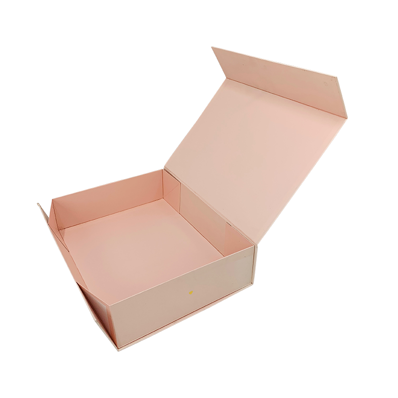 1011YSS Papierowe pudełko do pakowania prezentów Różowe składane pudełko upominkowe