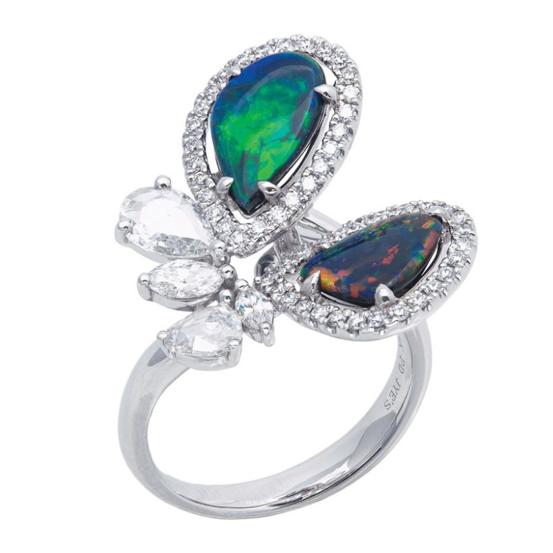 Damski pierścionek z cyrkoniowym pazurem ze srebra próby 925 w europejskim i amerykańskim stylu